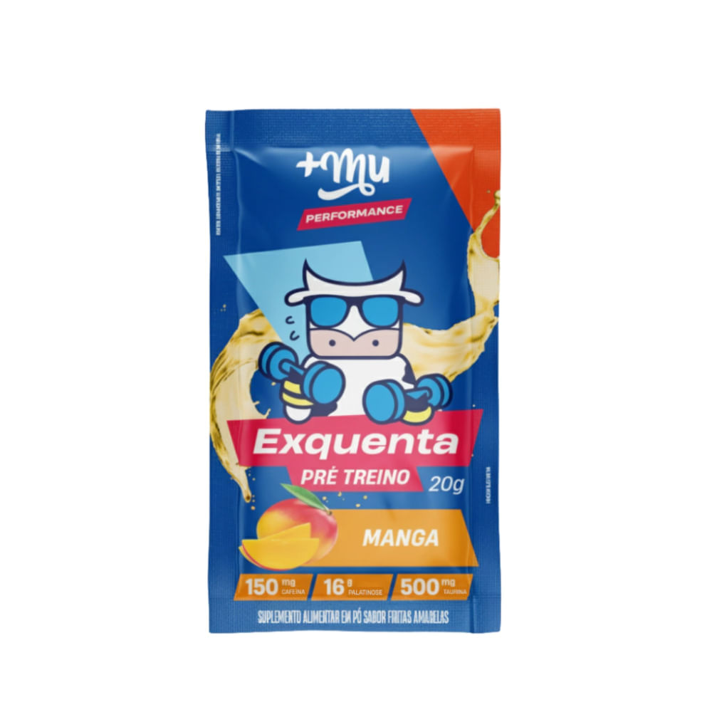 Pré-Treino Exquenta +Mu Sabor Manga Sachê 20g