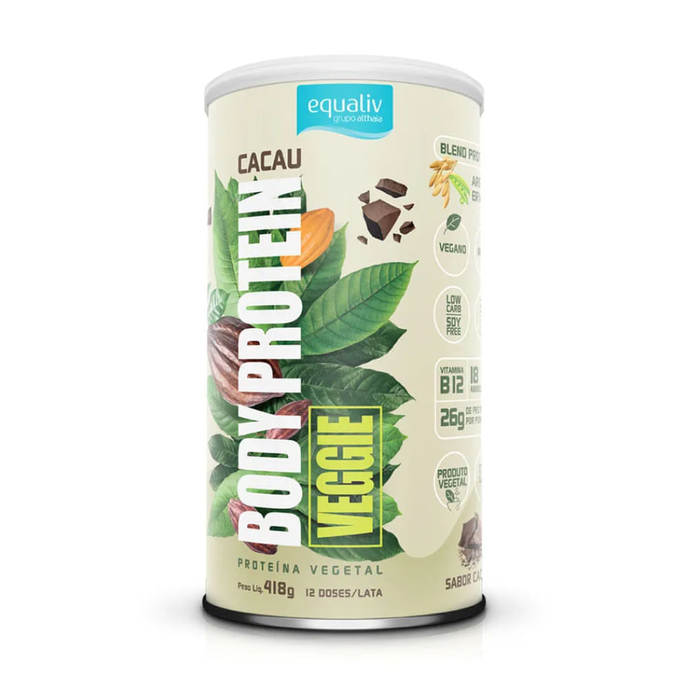 Body Protein Veggie Equaliv Cacau 418g