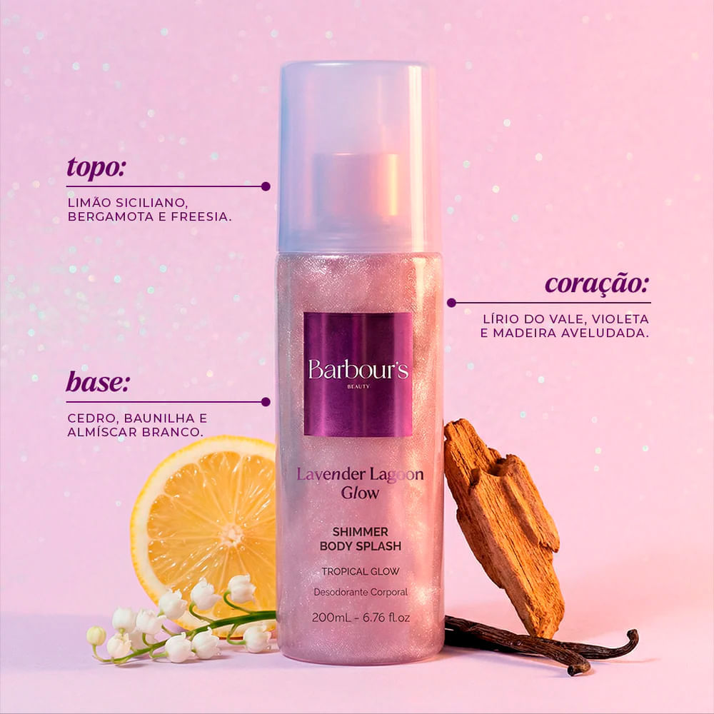 Body Splash Lavender Lagoon Glow Barbour's Beauty 200ml