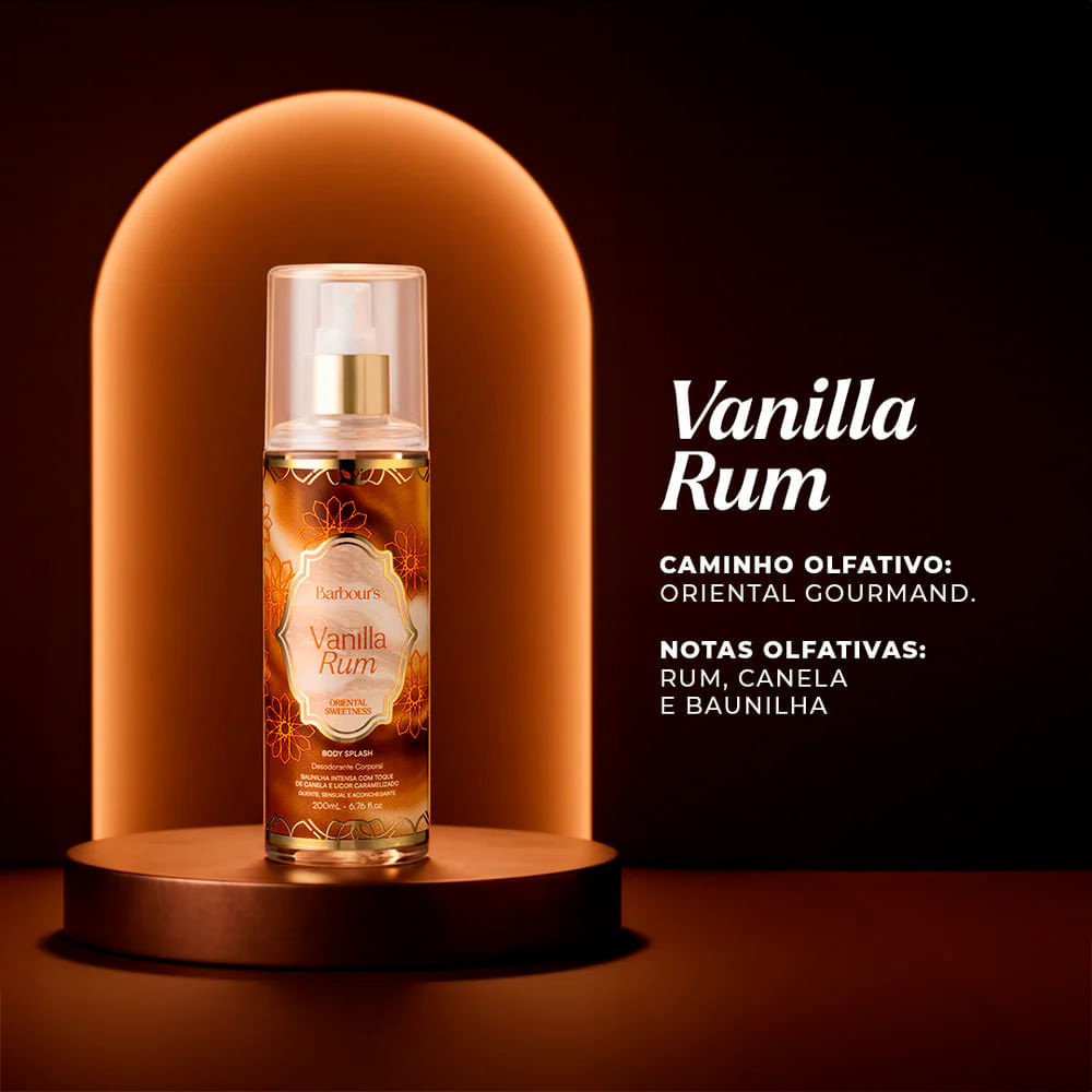Body Splash Vanilla Rum Barbour's Beauty 200ml