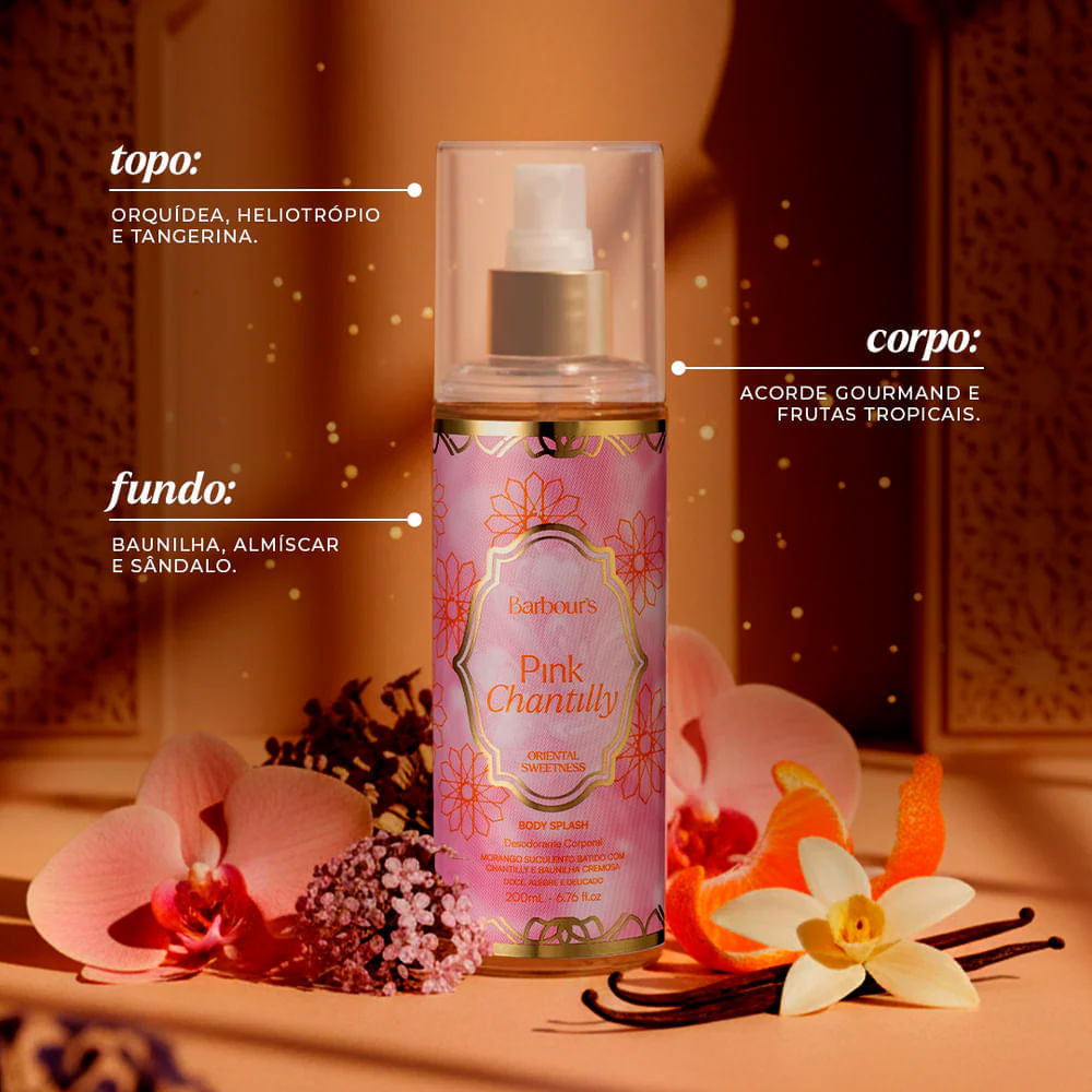 Body Splash Pink Chantilly Barbour's Beauty 200ml