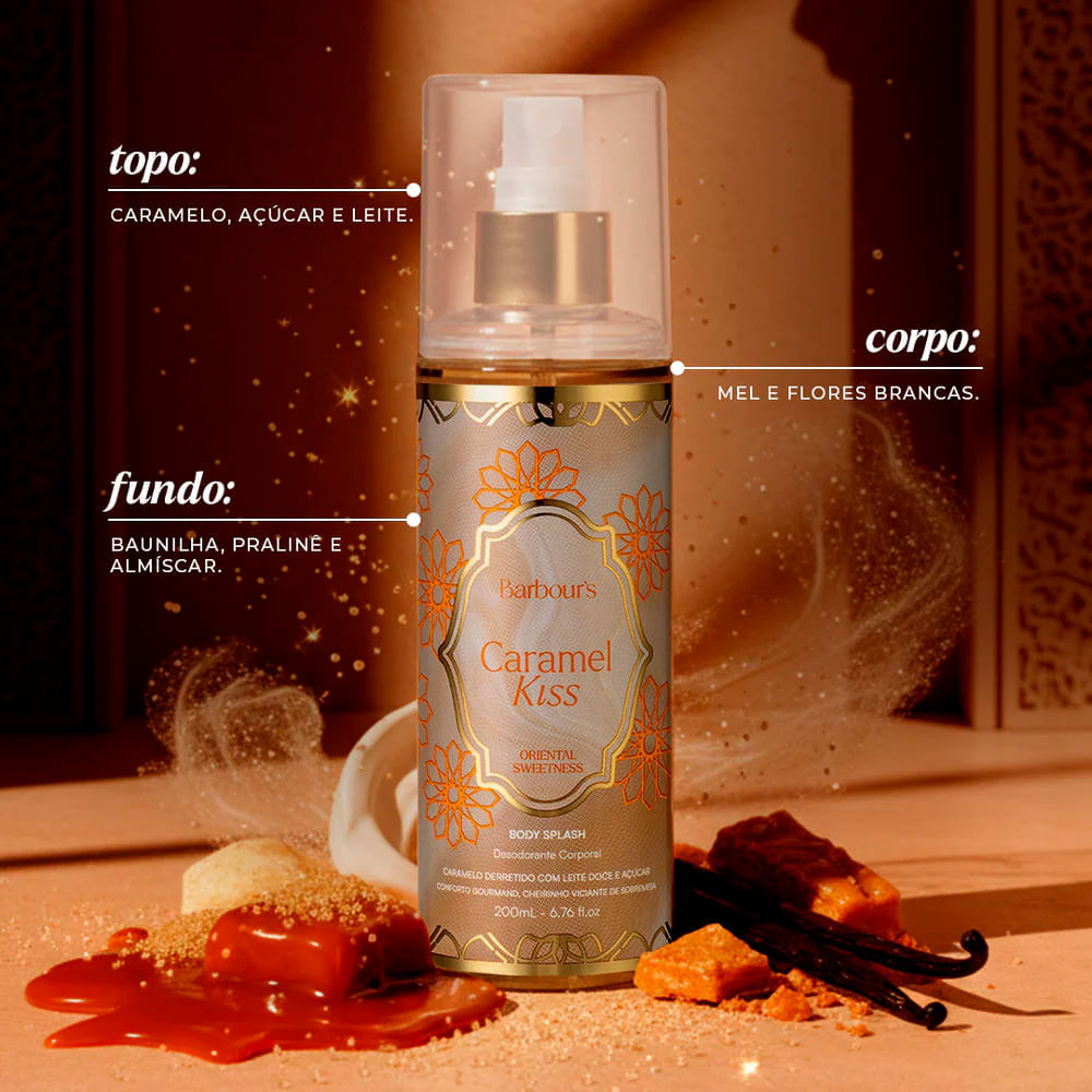 Body Splash Caramel Kiss Barbour's Beauty 200ml