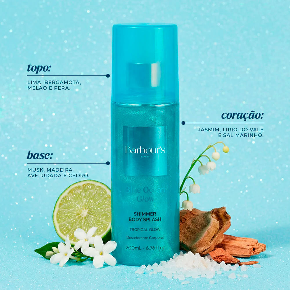 Body Splash Blue Ocean Glow Barbour's Beauty 200ml