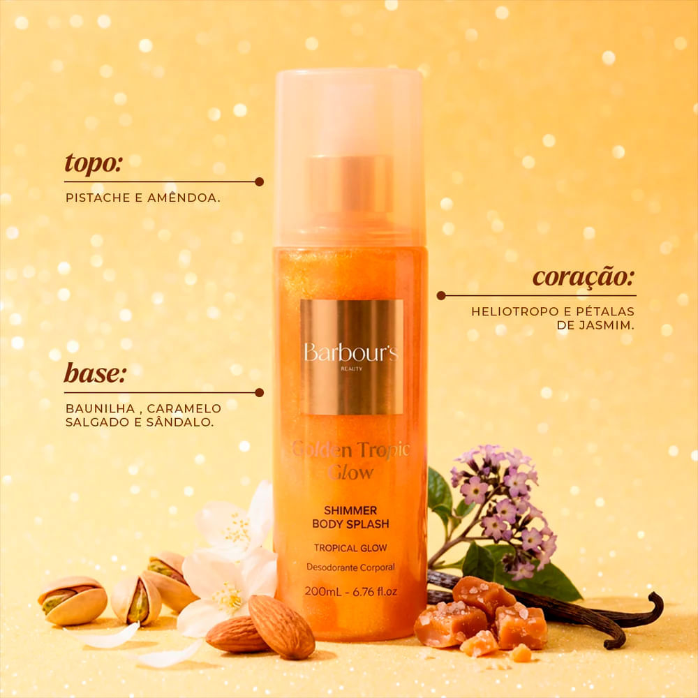 Body Splash Golden Tropic Glow Barbour's Beauty 200ml