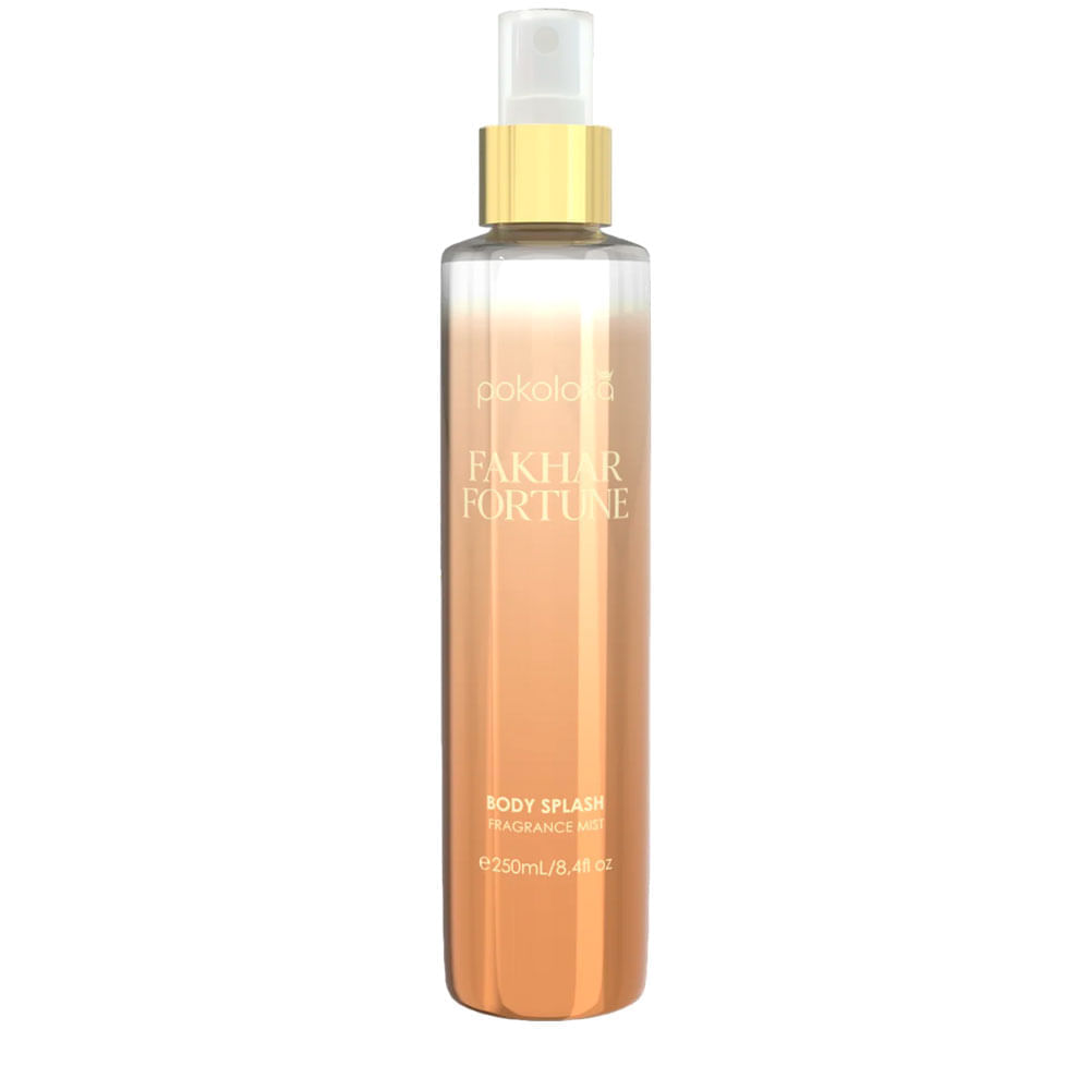 Kit Fakhar Fortune Pokoloka Body Splash Feminino 250ml + Hidratante Corporal 240ml
