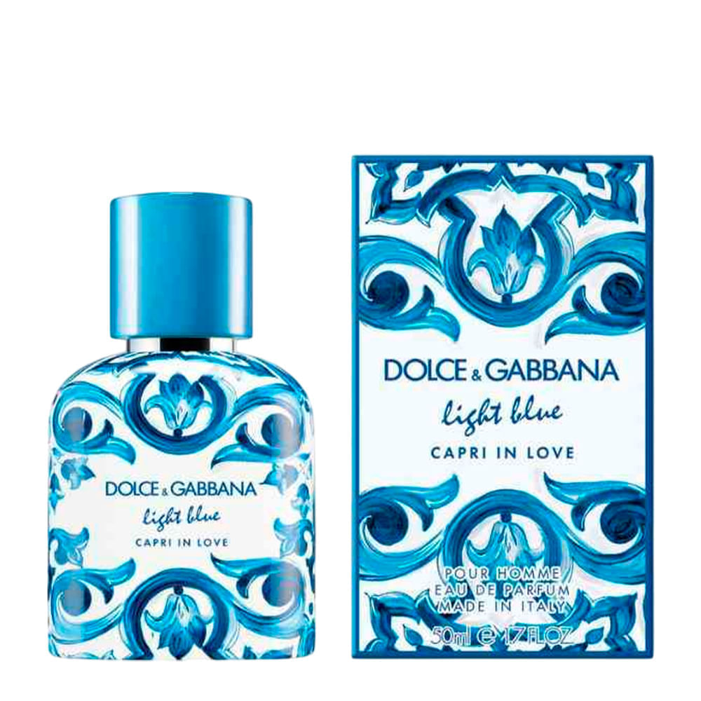 Perfume Masculino Light Blue Capri In Love Pour Homme Dolce & Gabbana Eau de Parfum 50ml