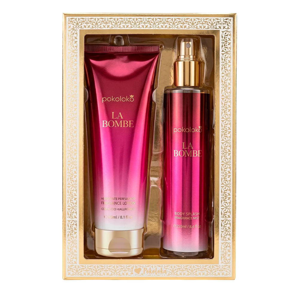 Kit La Bombe Pokoloka Hidratante 240ml + Body Splash 250ml