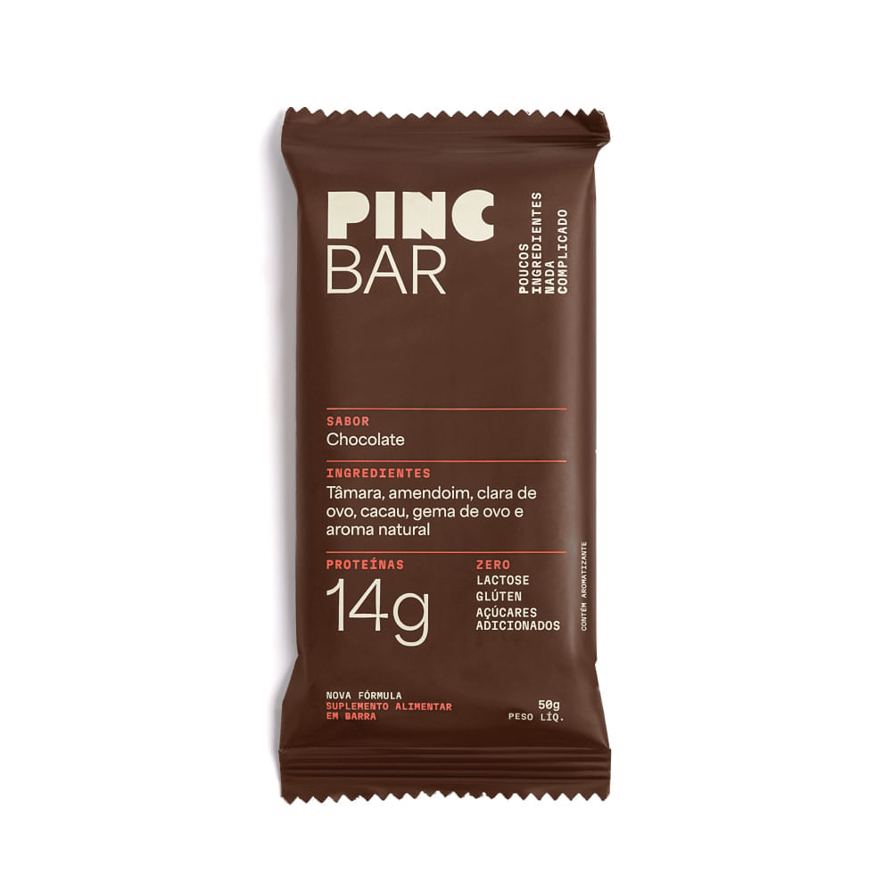 Barra Proteica Pinc Bar Sabor Chocolate 50g