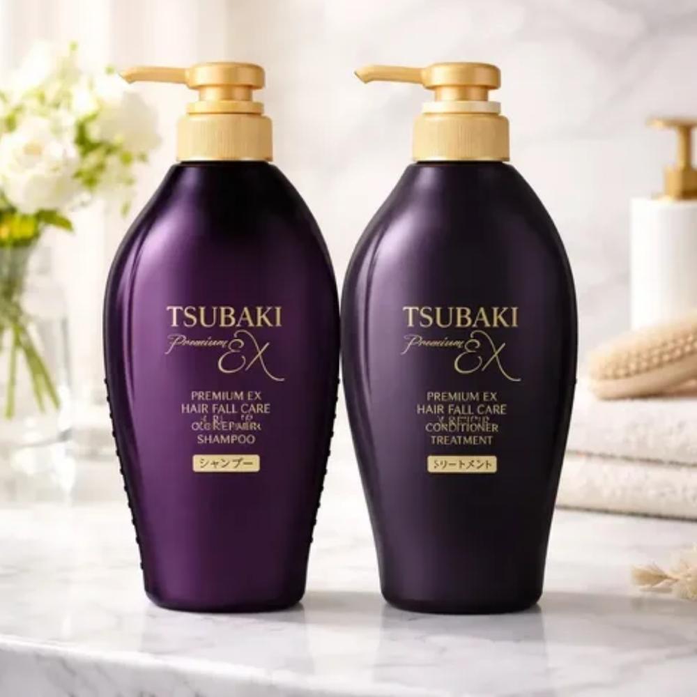 Condicionador Ex Hair Fall Care & Repair Premium Tsubaki 450ml