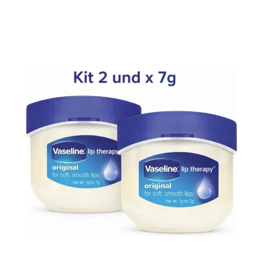 Hidratante Labial Lip Type Original Vaseline 7g 2 Unidades