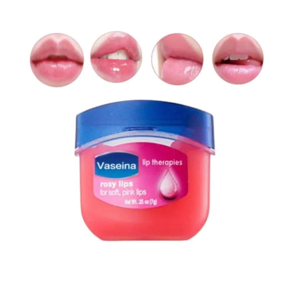 Hidratante Labial Lip Therapy Rosy Vaseline 7g 2 Unidades