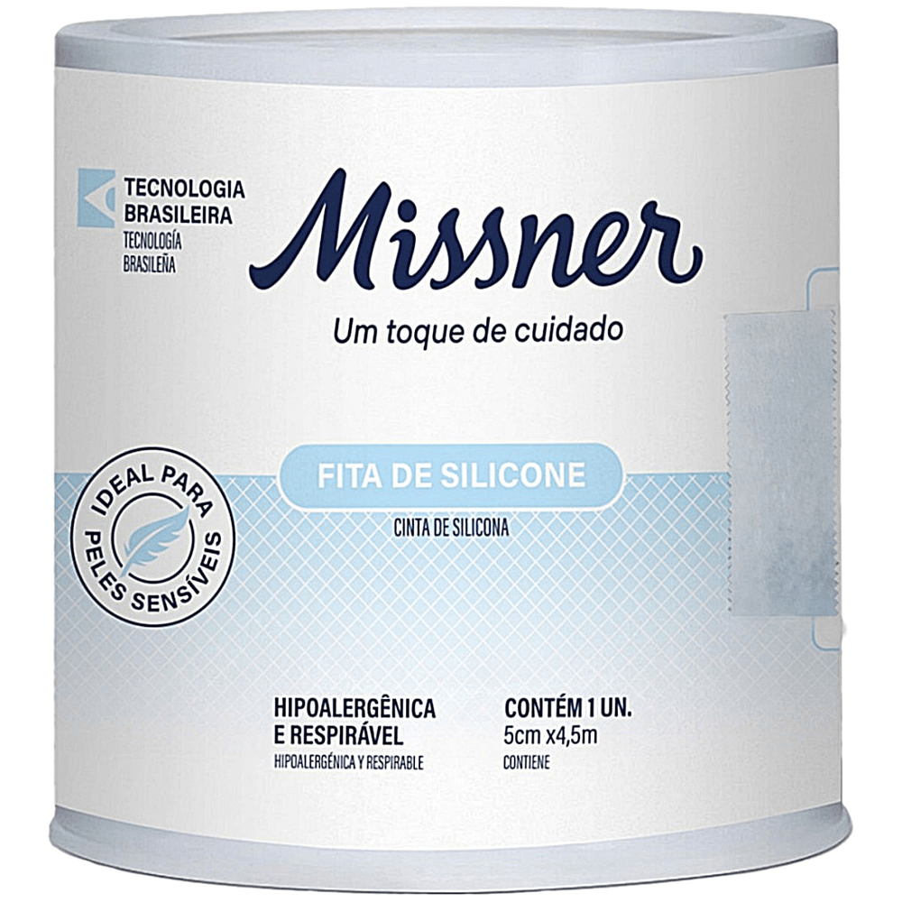 Fita de Silicone Hipoalérgica 5cmx4.5m Missner