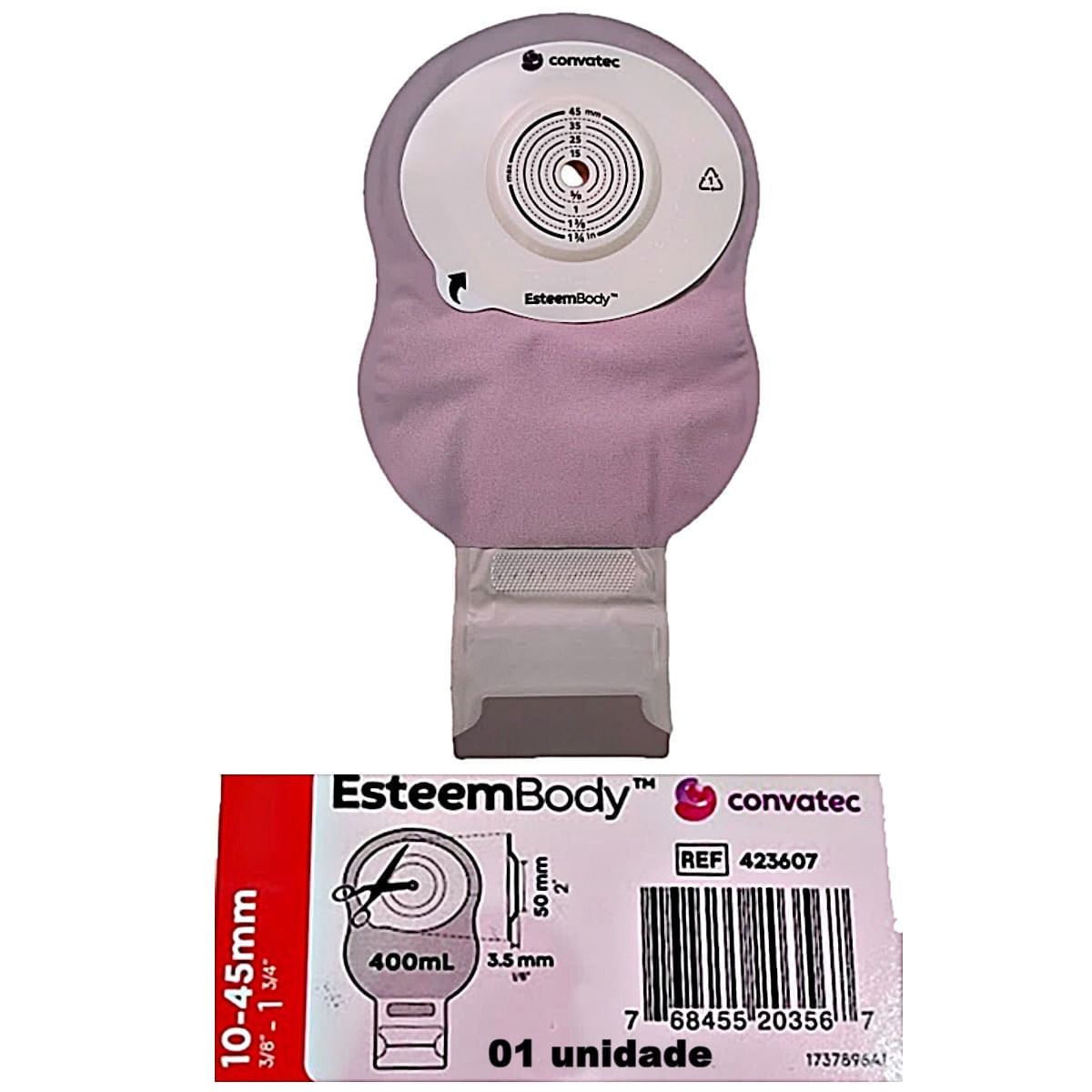 Bolsa Colostomia Esteem Body Convatec 423607 Unidade
