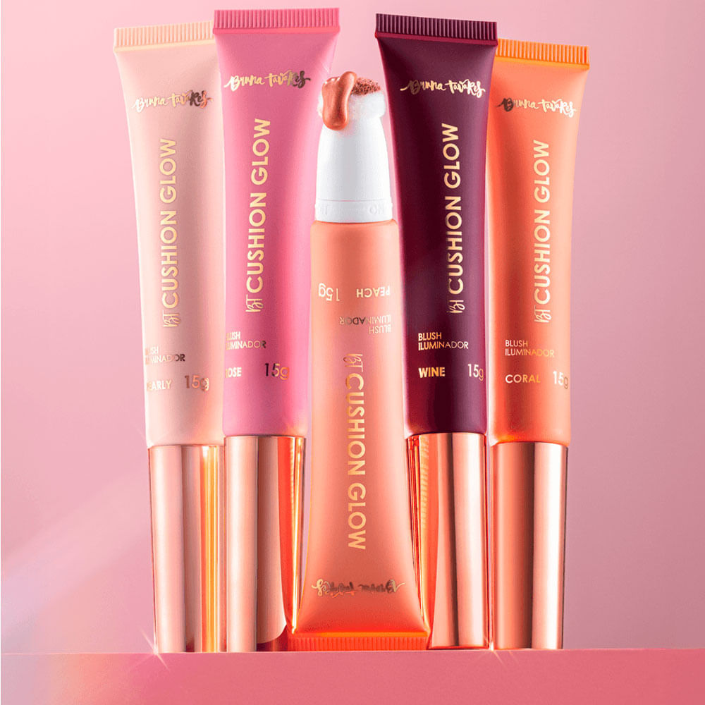Iluminador BT Cushion Glow Bruna Tavares 15g Cor Rose