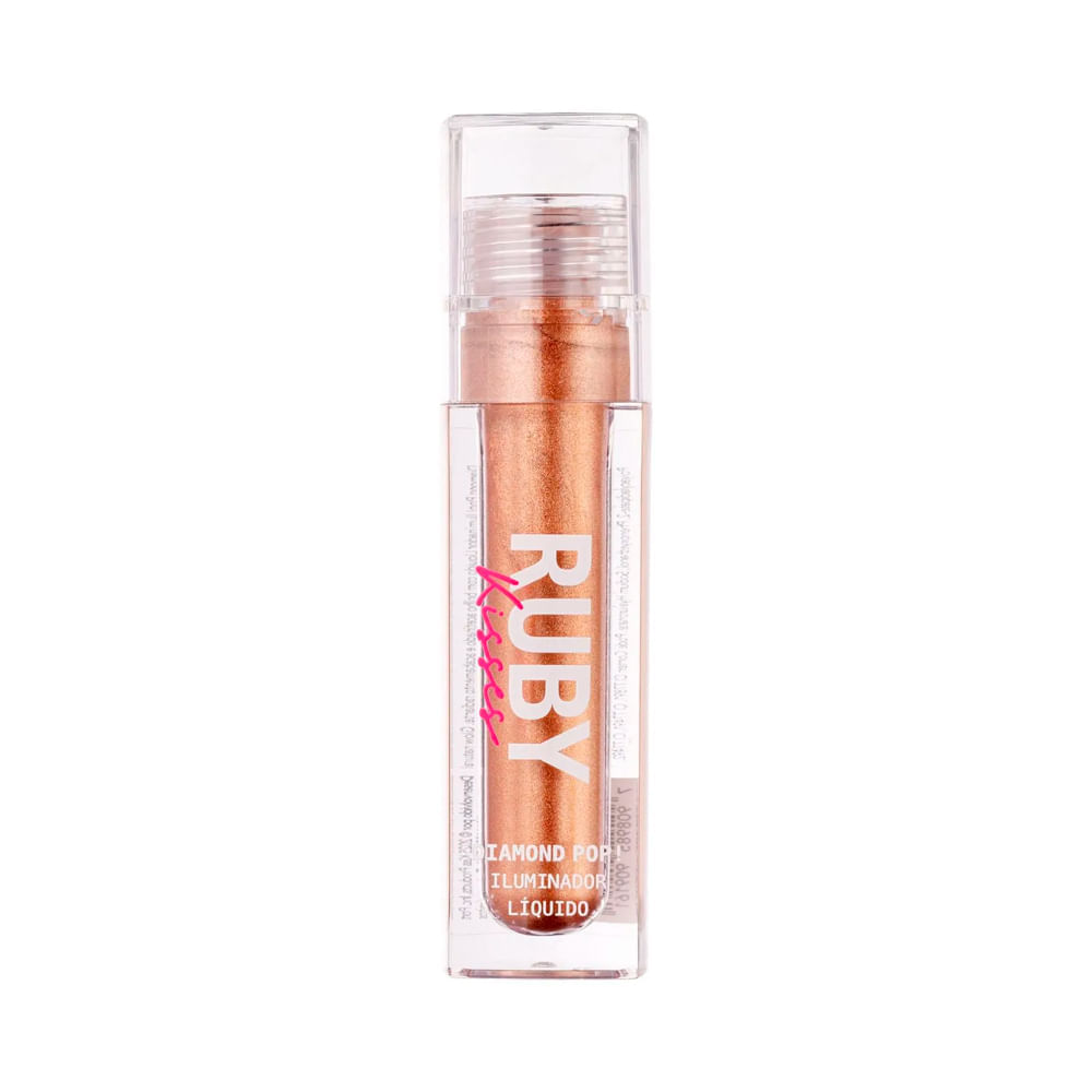 Iluminador Líquido Diamond Pop Ruby Kisses 4ml Cor Bronze