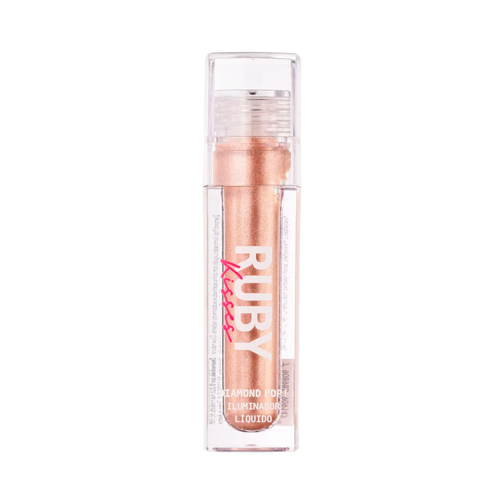 Iluminador Líquido Diamond Pop Ruby Kisses 4ml Cor Rose
