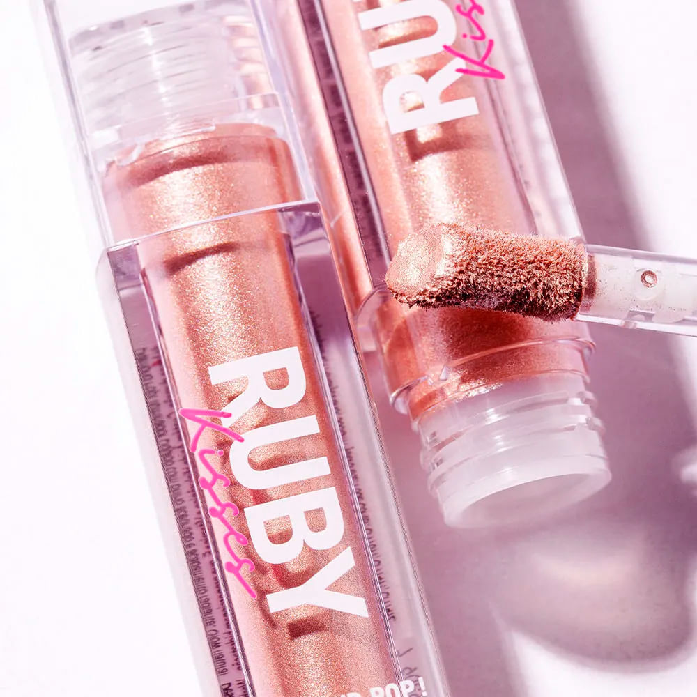 Iluminador Líquido Diamond Pop Ruby Kisses 4ml Cor Rose