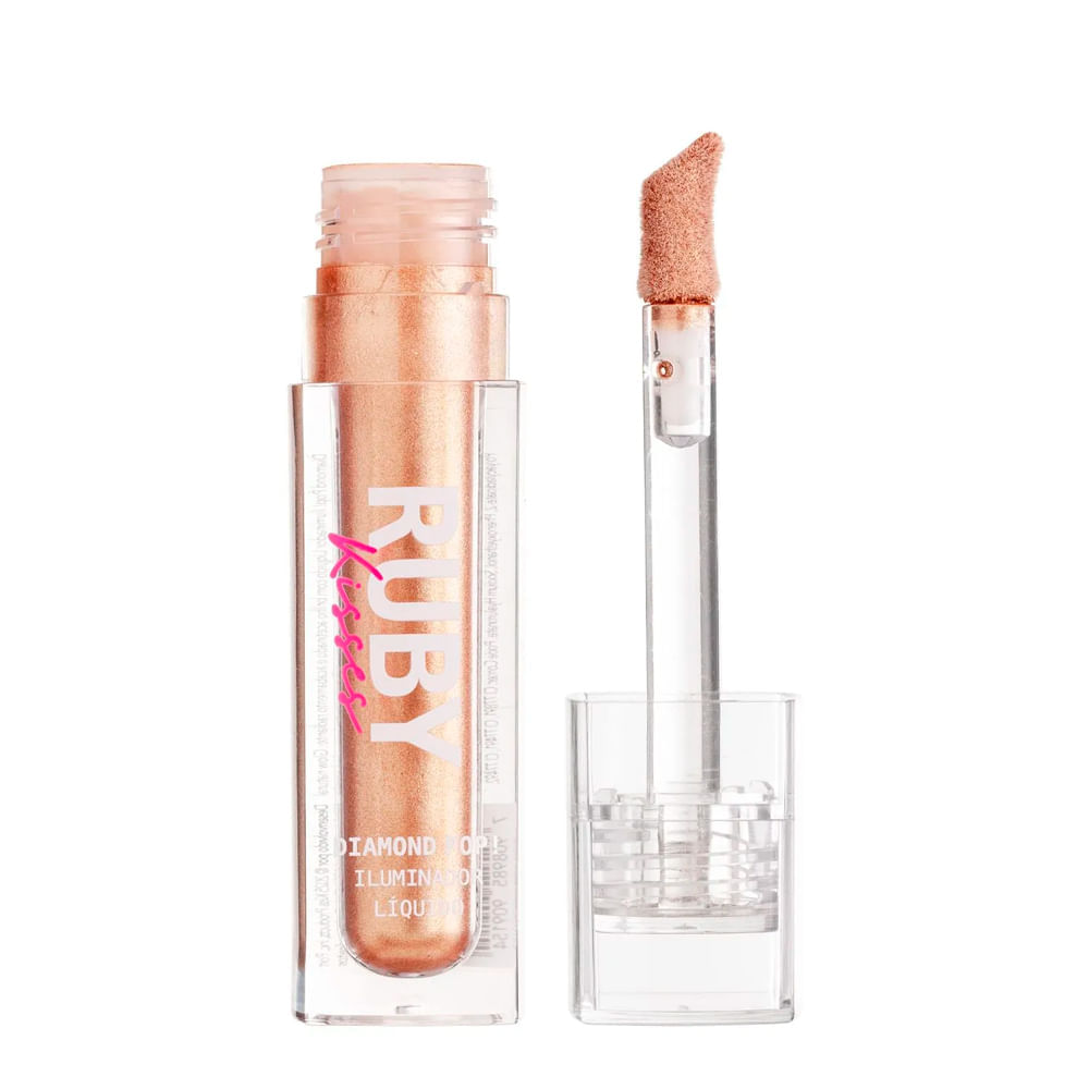 Iluminador Líquido Diamond Pop Ruby Kisses 4ml Cor Golden