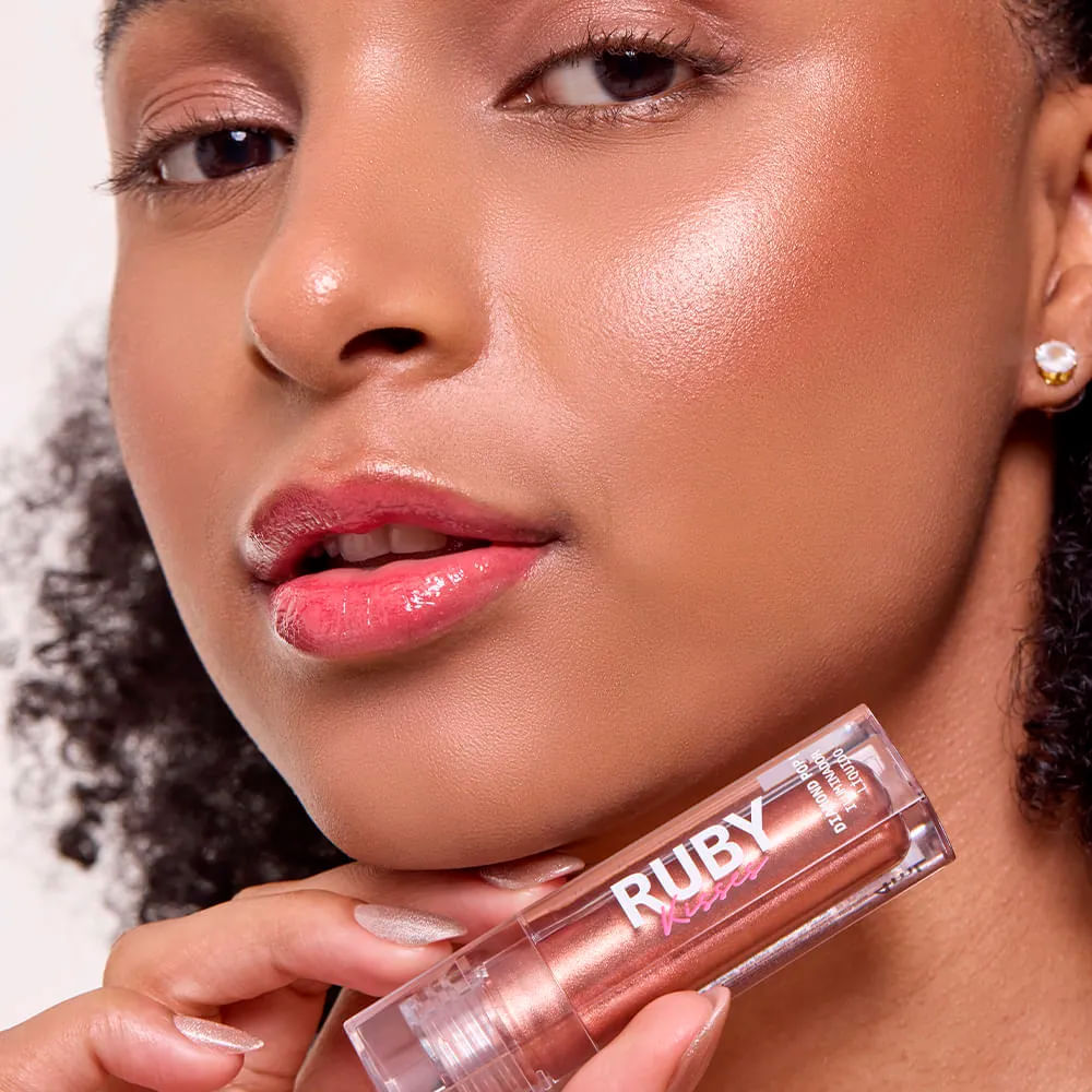 Iluminador Líquido Diamond Pop Ruby Kisses 4ml Cor Bronze