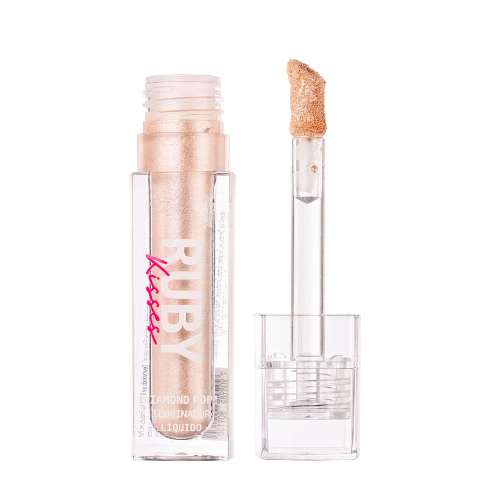 Iluminador Líquido Diamond Pop Ruby Kisses 4ml Cor Silver