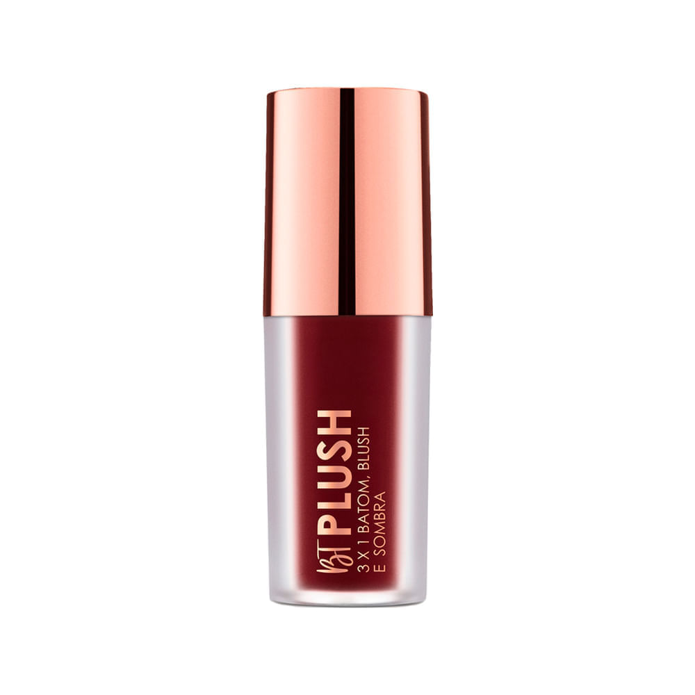 Plush 3x1 Batom, Blush e Sombra Bruna Tavares 6g Cor Expresso