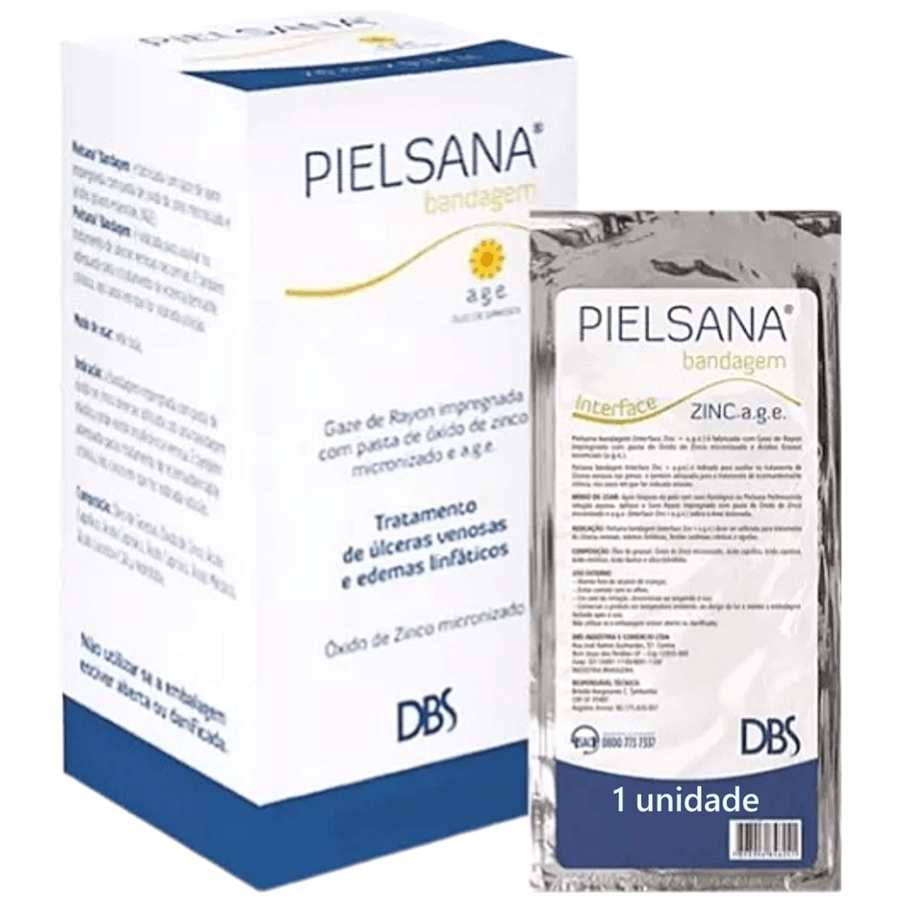 Pielsana Gaze Rayon Zinco AGE Sachê 7.5x20cm Unidade