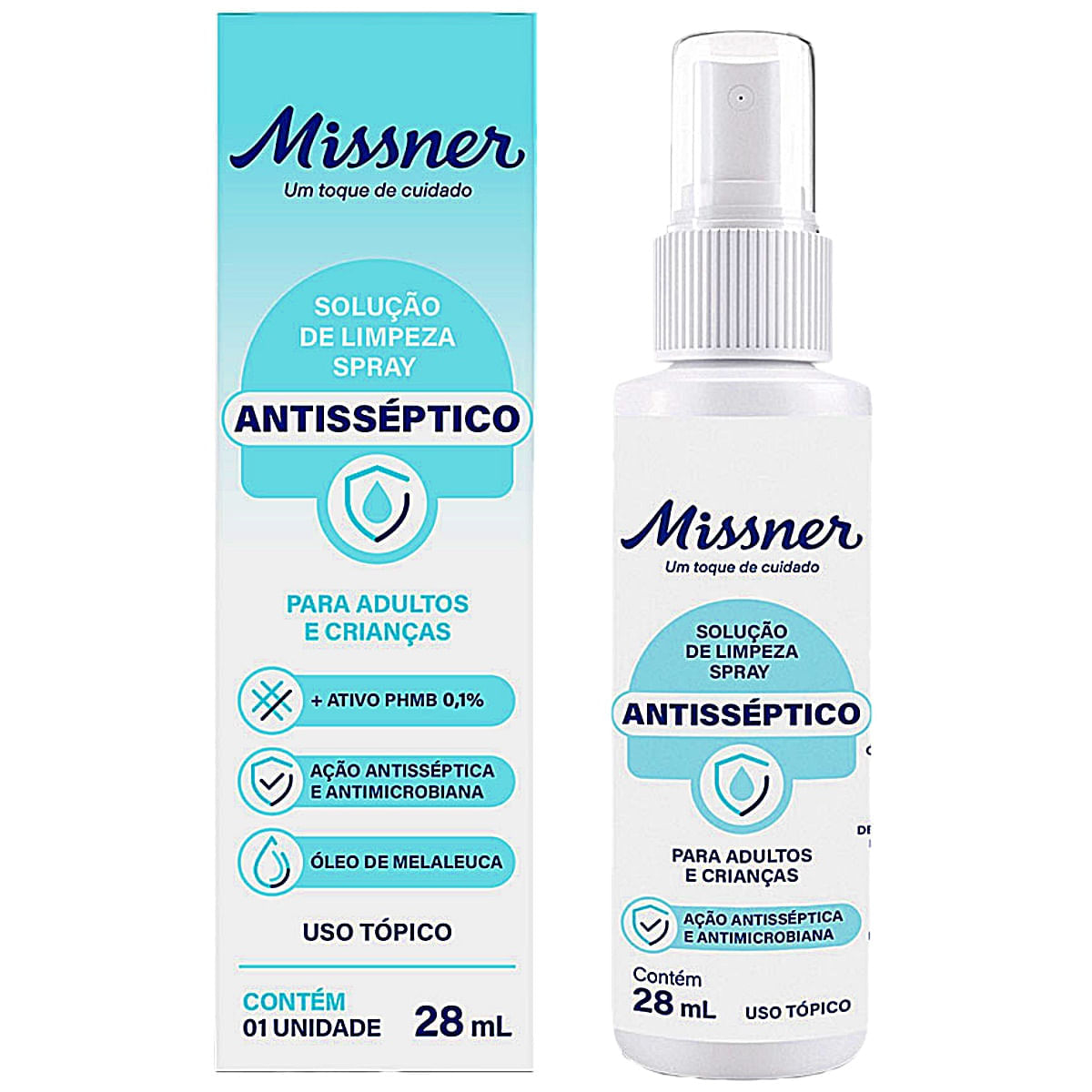 Solução Antisséptica Spray de Limpeza Missner 28ml