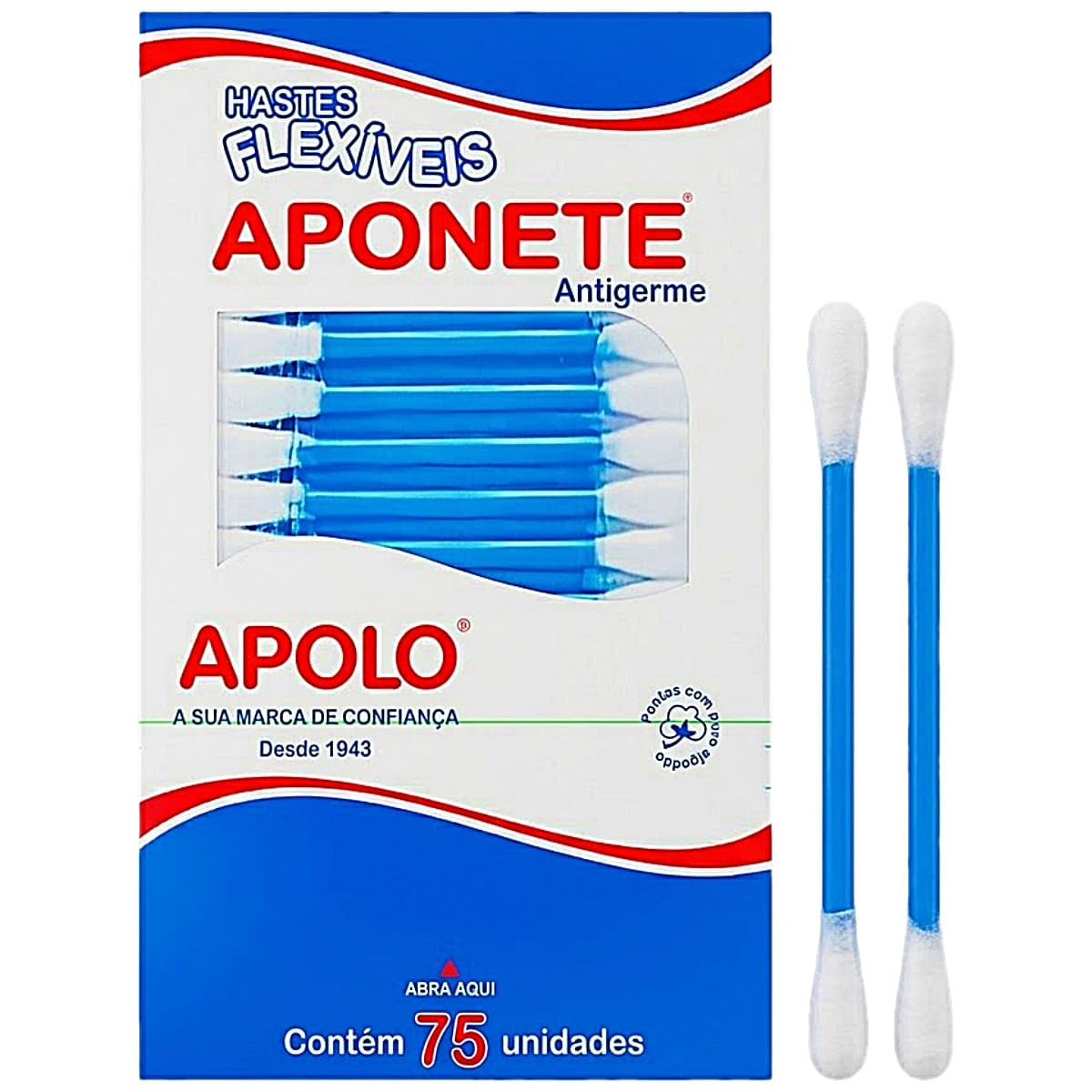 Hastes Flexíveis Aponete 75 unidades