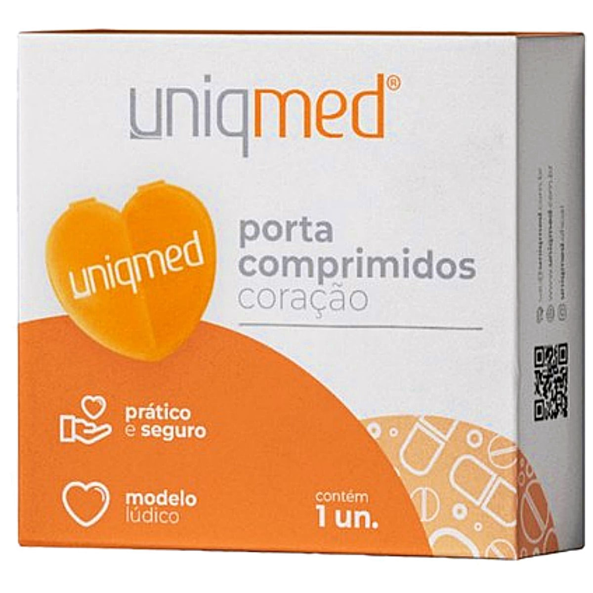 Porta-Comprimidos Coração Uniqmed Unidade