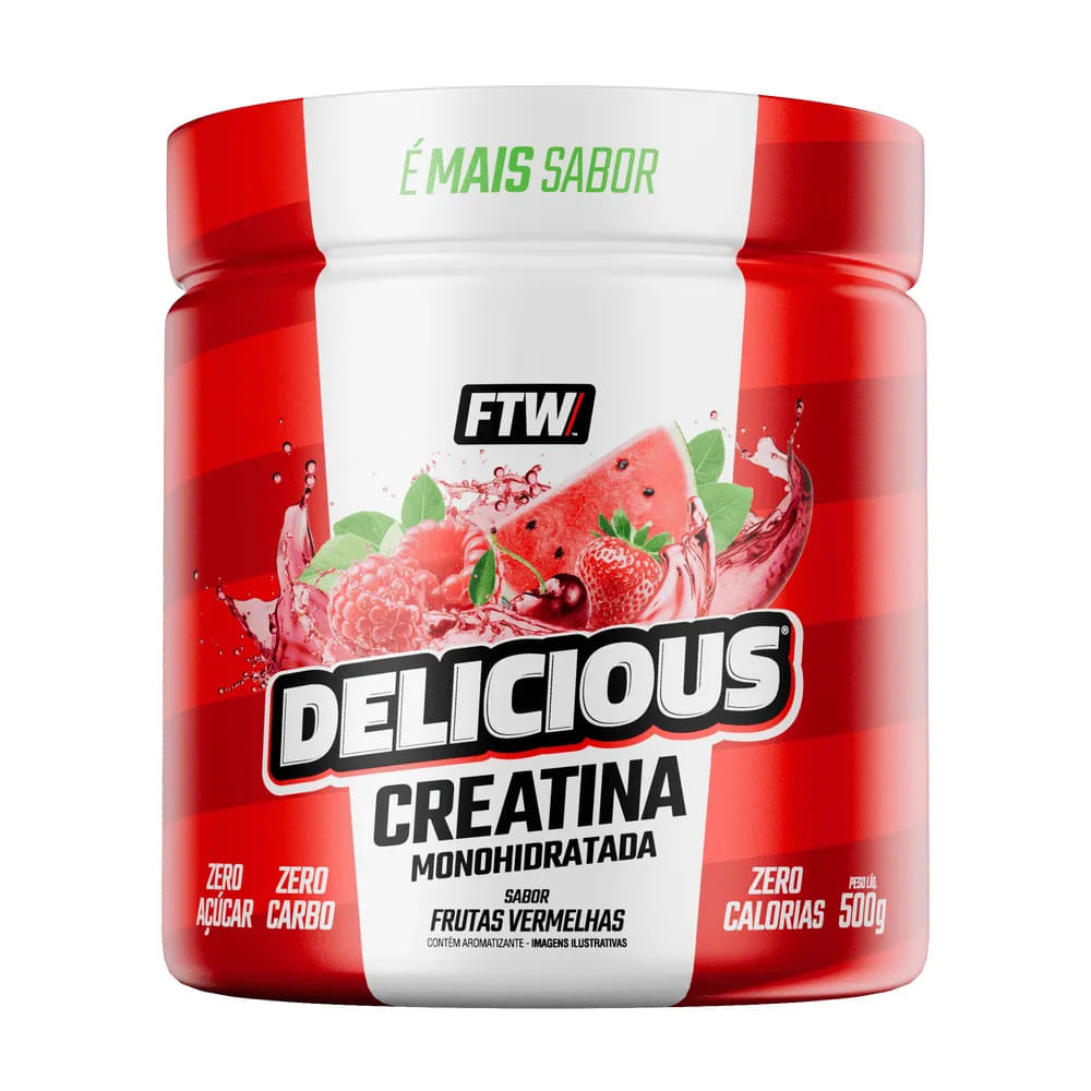 Creatina Monohidratada Frutas Vermelhas Delicious FTW 500g