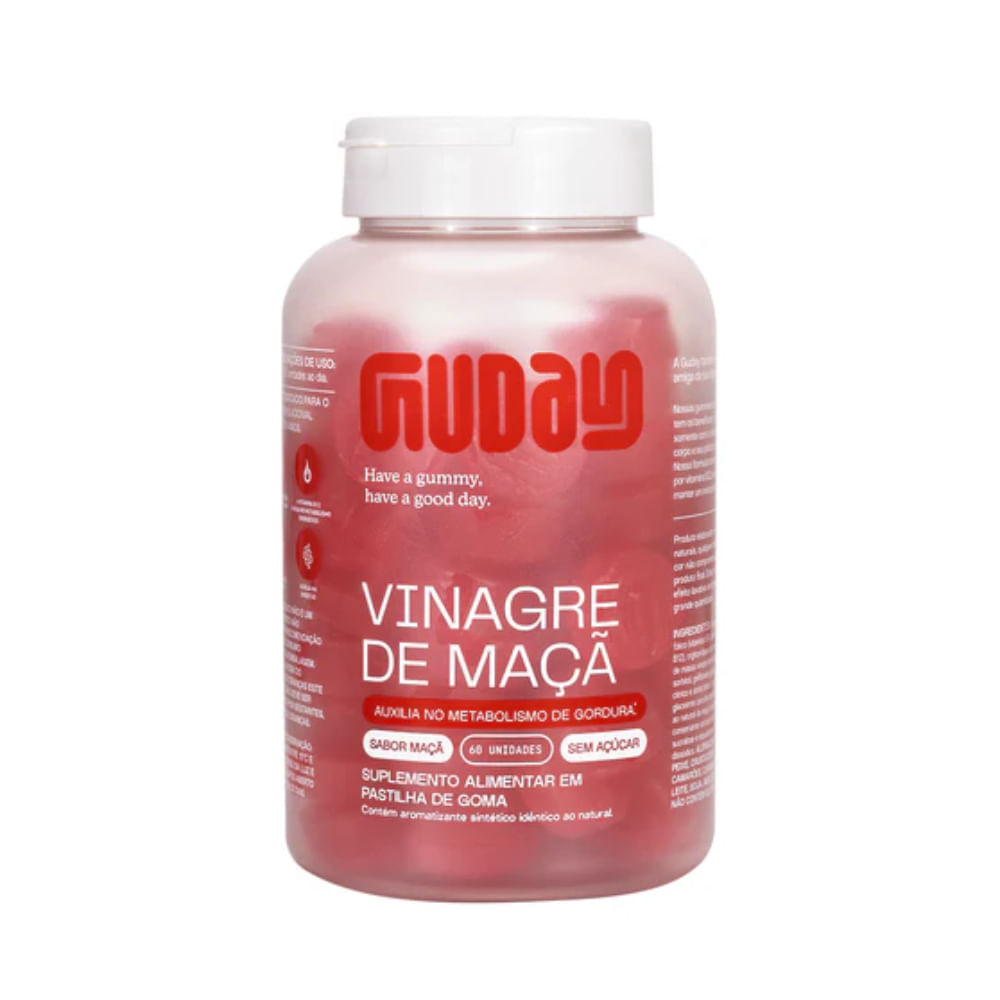 Suplemento Alimentar Vinagre de Maçã Guday 60 Gomas