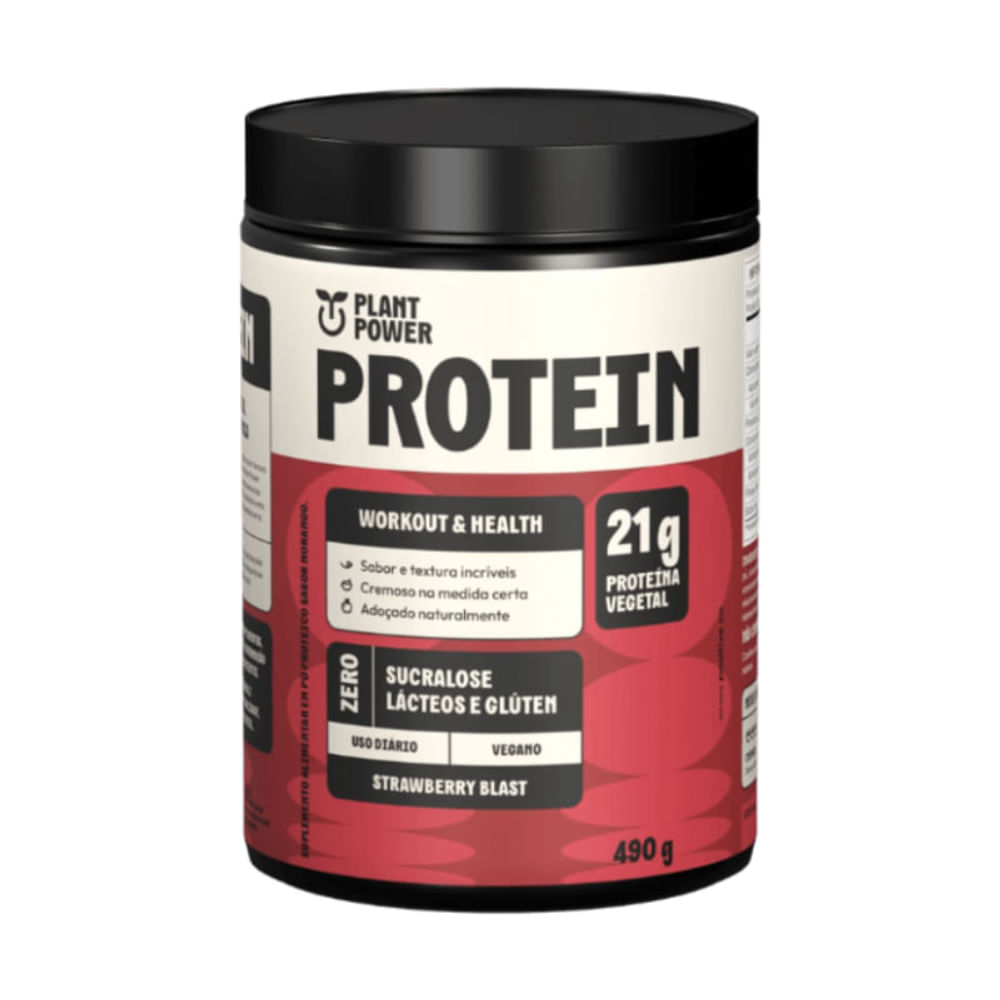Protein Strawberry Blast Plant Power 490g