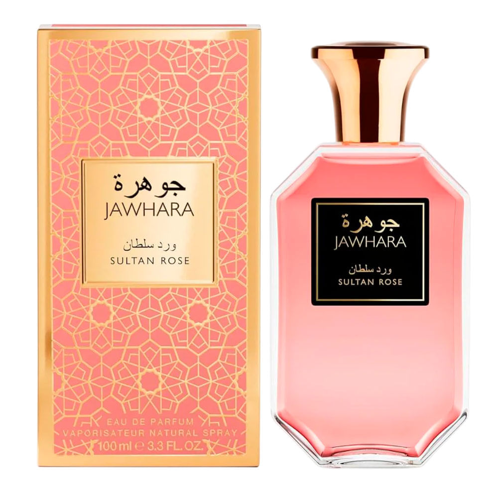Perfume Unissex Árabe Sultan Rose Eau de Parfum Jawhara 100ml