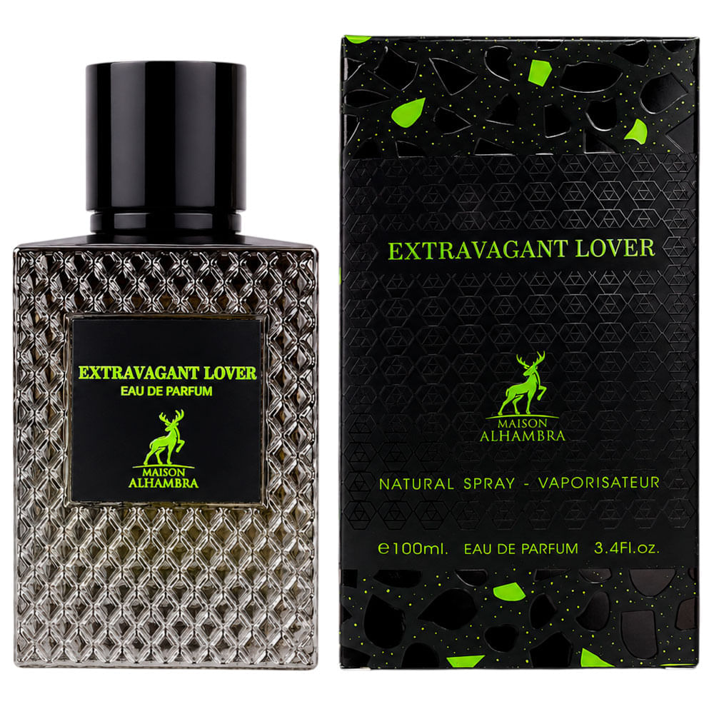 Perfume Unissex Árabe Extravagant Lover Eau de Parfum Maison Alhambra 100ml