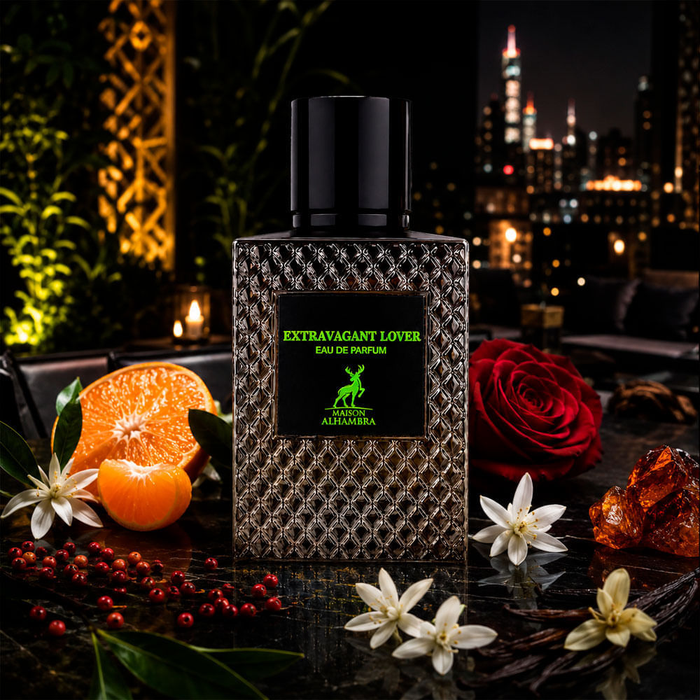 Perfume Unissex Árabe Extravagant Lover Eau de Parfum Maison Alhambra 100ml