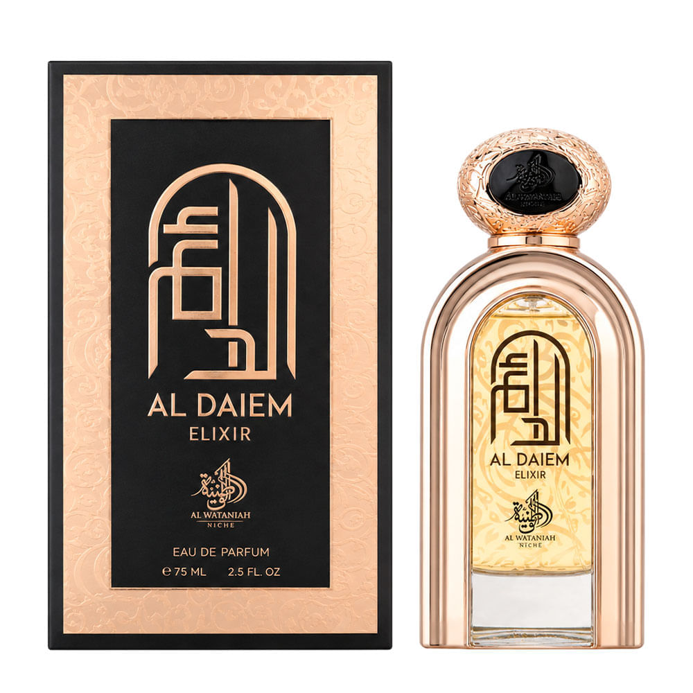 Perfume Unissex Árabe Al Daiem Elixir Eau de Parfum Al Wataniah 75ml