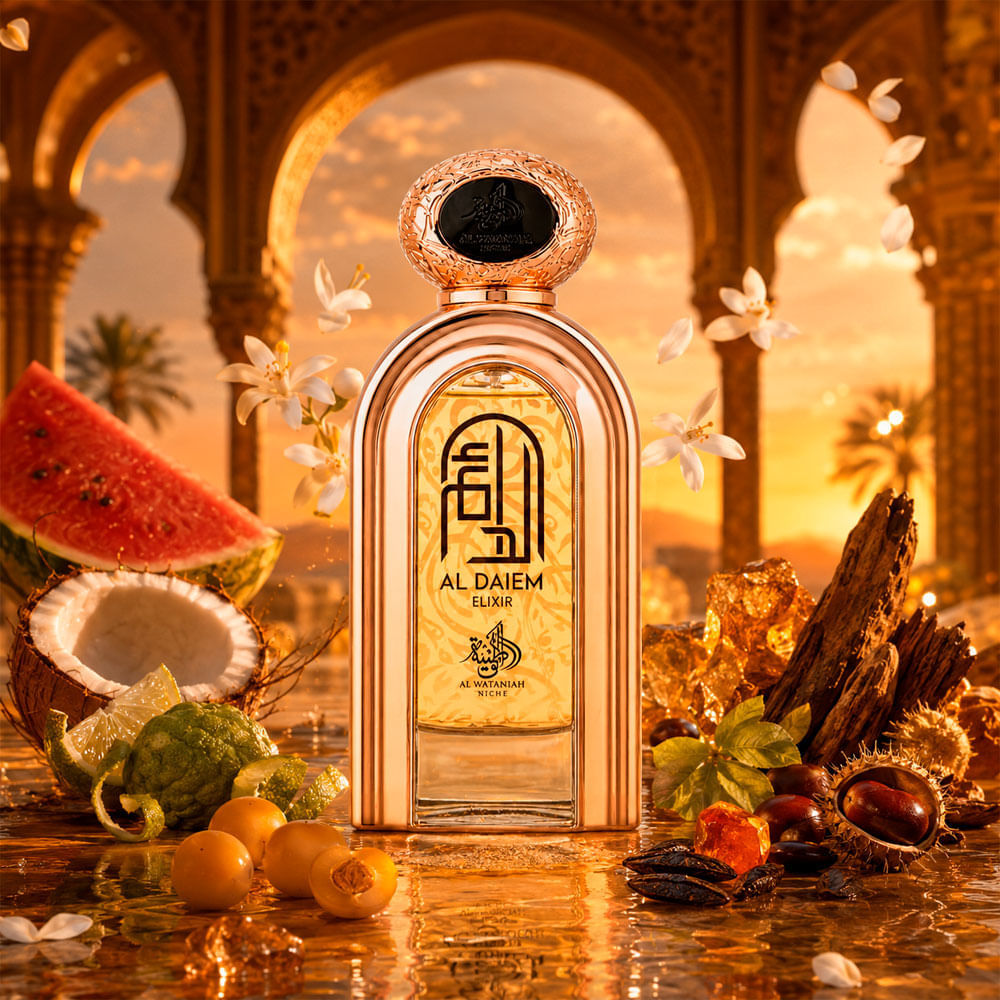 Perfume Unissex Árabe Al Daiem Elixir Eau de Parfum Al Wataniah 75ml