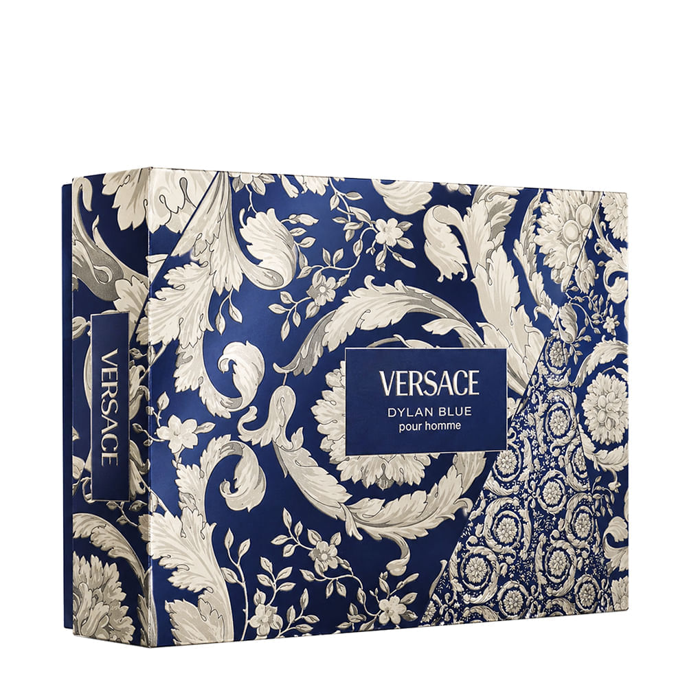 Kit Versace Dylan Blue Men Eau de Toilette 50ml +  Gel de Banho 50ml + Pós Barba 50ml