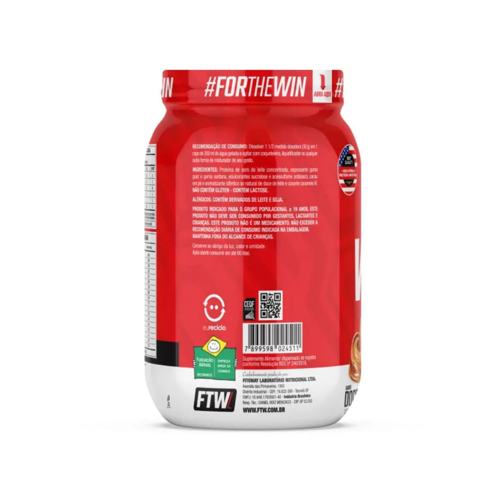 100% Whey Protein FTW Doce de Leite 900g