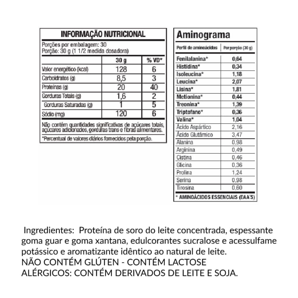 100% Whey Protein FTW Sabor Leite 900g