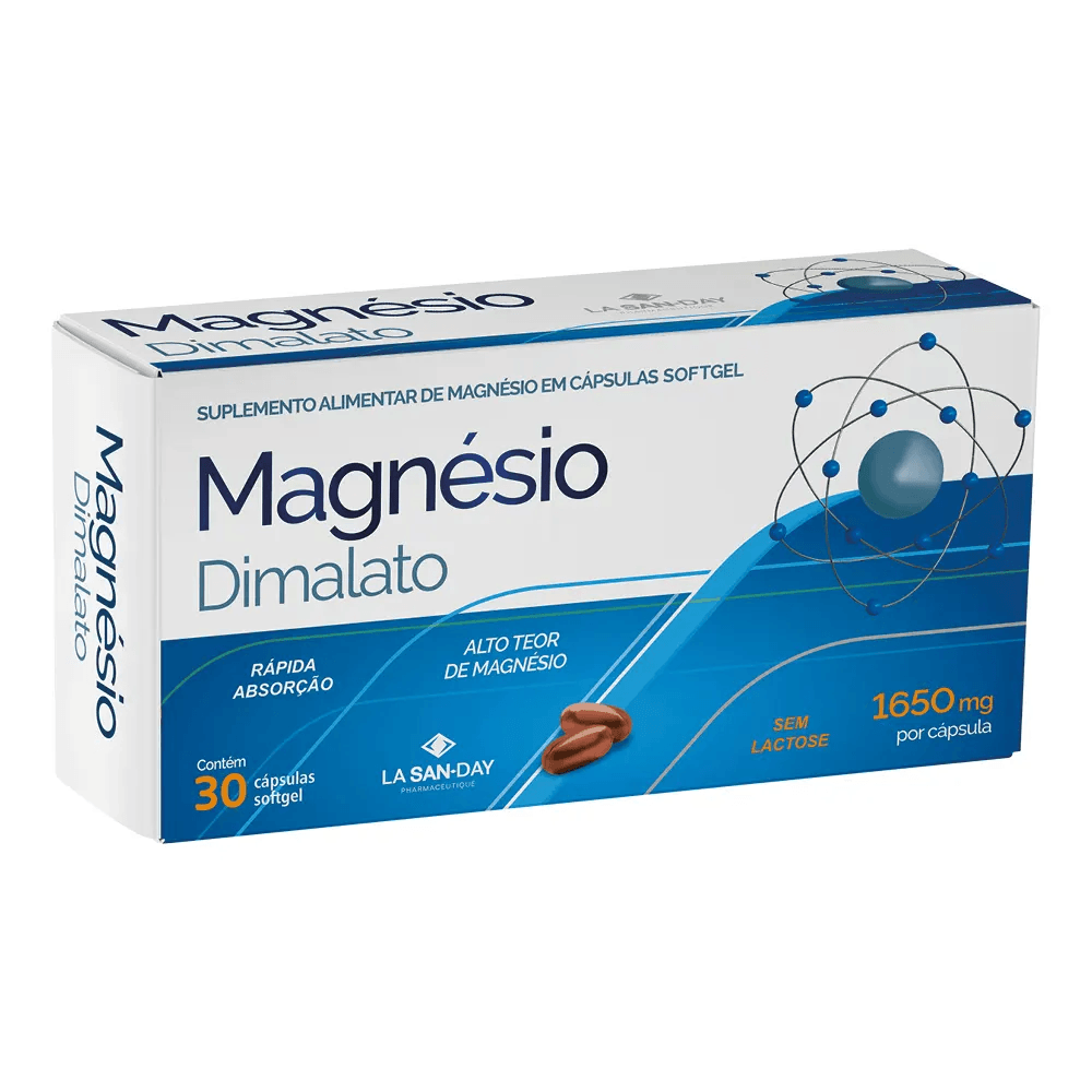 Magnésio Dimalato 30 Cápsulas