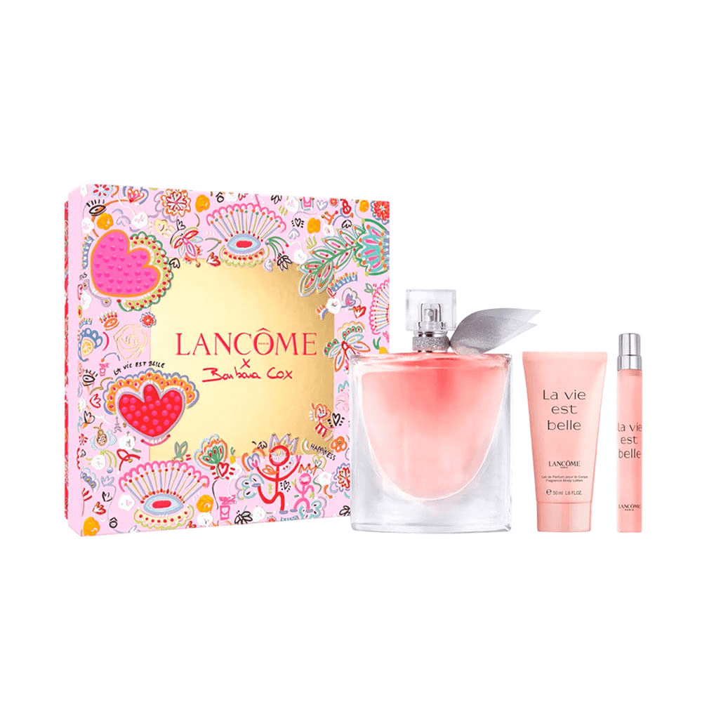Kit Lancôme La Vie Est Belle Feminino Perfume Eau de Parfum 100ml + Mini Travel Size 10ml + Body Lotion 50ml