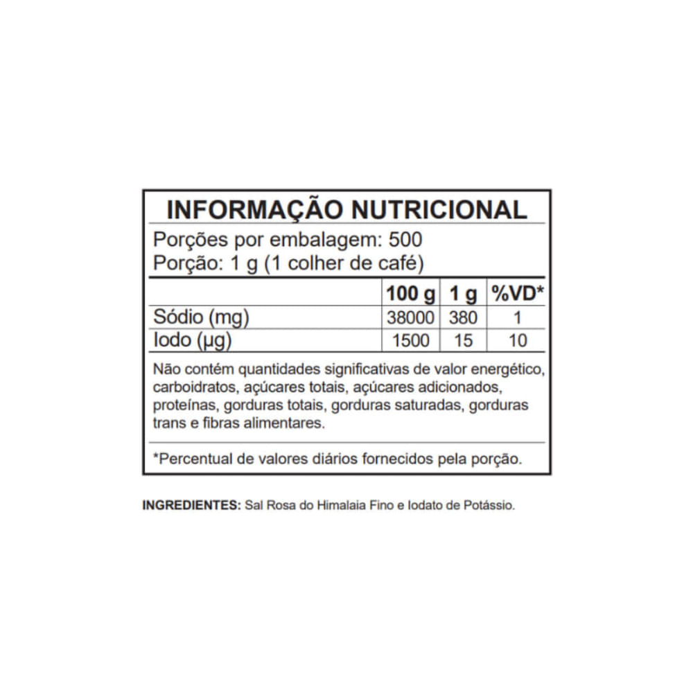 Sal Rosa Do Himalaia Mundo Verde Moído 500g