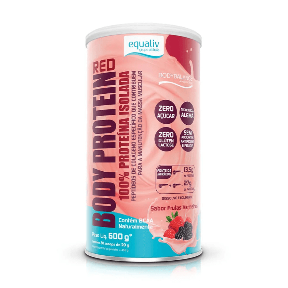 Body Protein Equaliv Sabor Frutas Vermelhas 600g