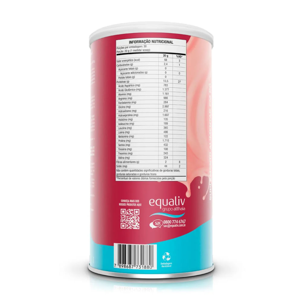 Body Protein Equaliv Sabor Frutas Vermelhas 600g