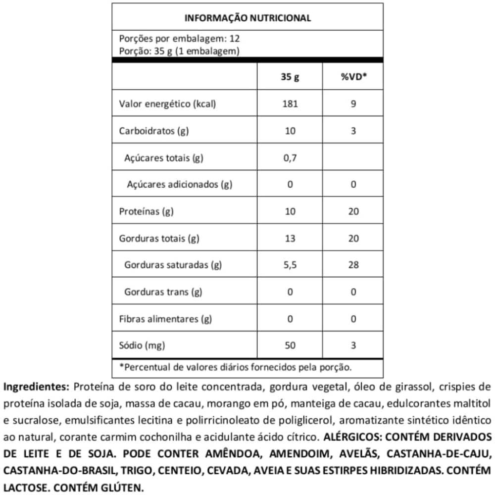 Crush Bar 2.0 Mais Mu Morango 35g