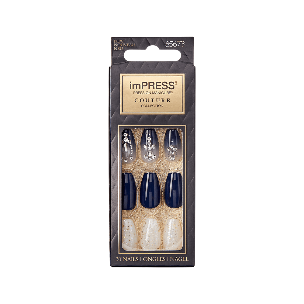 Unhas Postiças Impress Couture Collection Luna Kiss New York 30 Nails