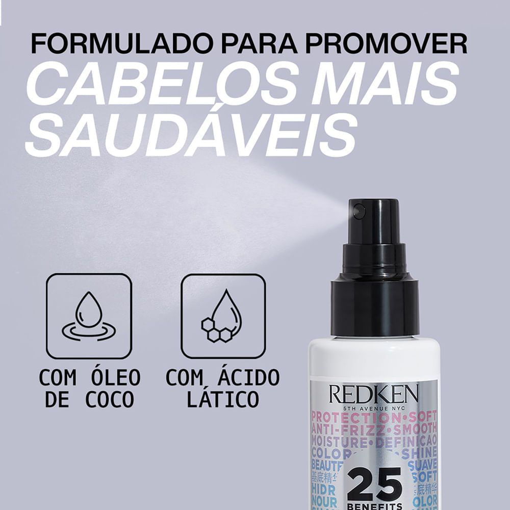 Leave-In Spray One United Protetor Térmico Antifrizz Redken 400ml