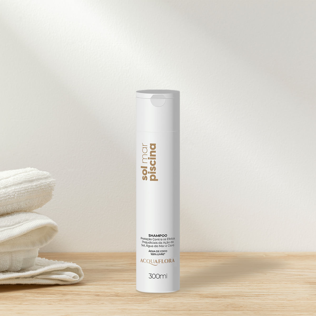 Kit Duo Sol Mar Piscina Acquaflora Shampoo 300ml + Condicionador 300ml