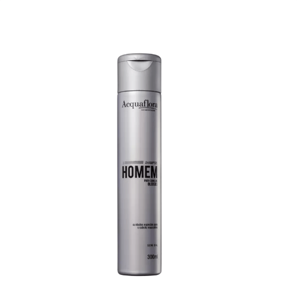 Shampoo Para Homem Cabelos Oleosos Acquaflora 300ml